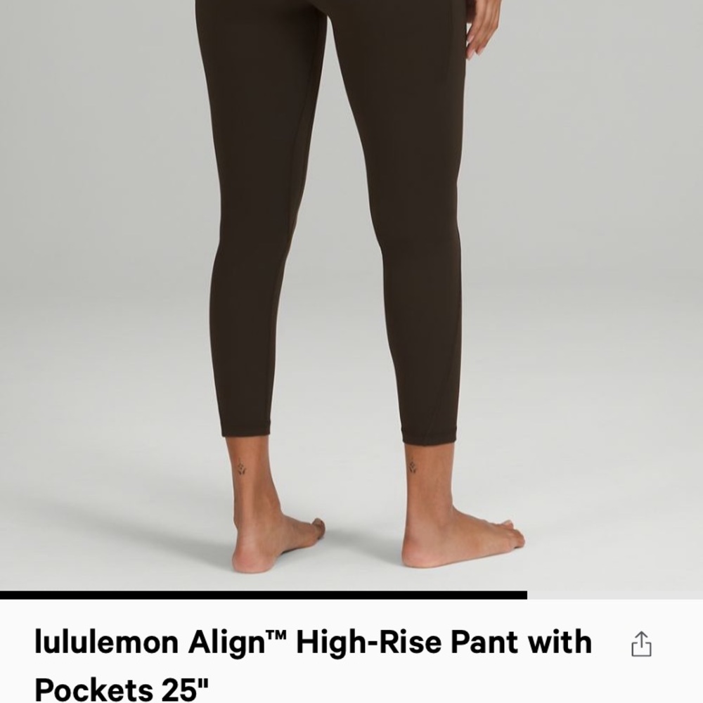 NWT lululemon align high rise leggings dark olive